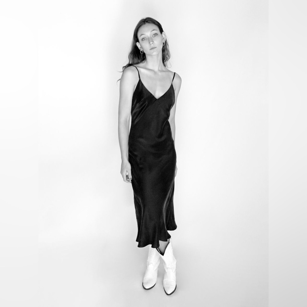 REALISATION PAR 1996 SILK MAISON SLIP DRESS STONE FOX ANINE BING ZIMMERMANN ZARA - Picture 7 of 12